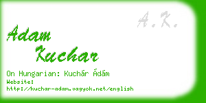 adam kuchar business card